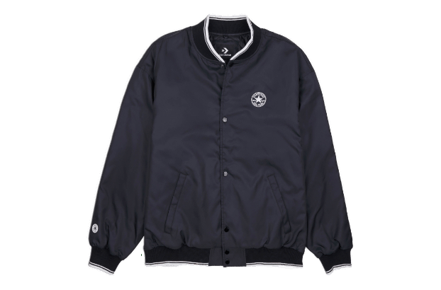 Bomber jakna Converse Logo Baseball Jacket Crna | 10025987-A01
