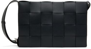 Torba za rame Bottega Veneta Bottega Veneta Maxi Cassette Shoulder Bag Crna | 778320VB1K0, 0