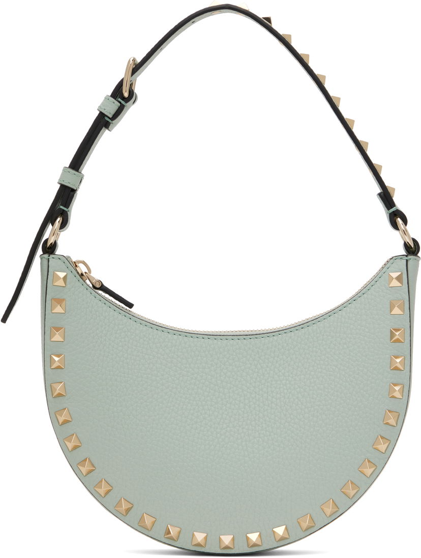 Torba za rame Valentino Valentino Garavani Mini Rockstud Shoulder Bag Zelena | 6W2P0AI7VSH