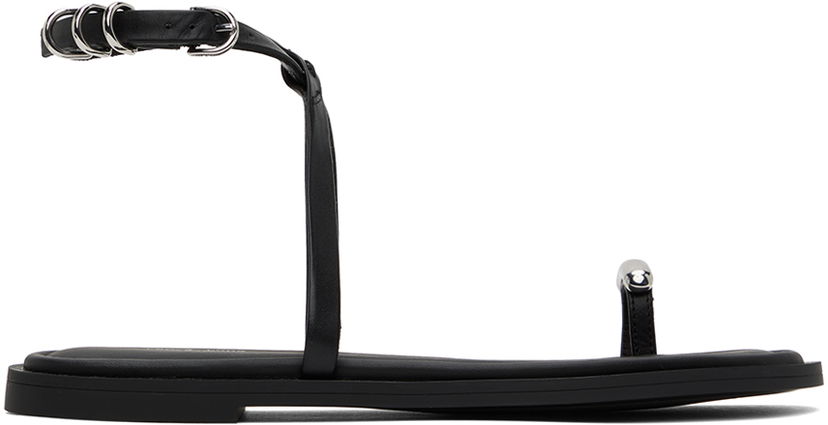 Prsten rag & bone Rag & Bone Geo Ring Sandals Crna | WFF24PF038LE38
