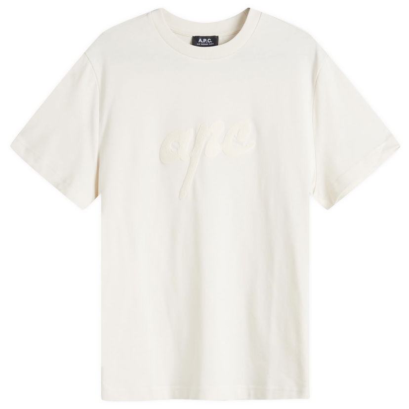 Majica kratkih rukava A.P.C. Women's Lenny Logo T-Shirt, Size Large Bijela | COHGS-M26504-AAE