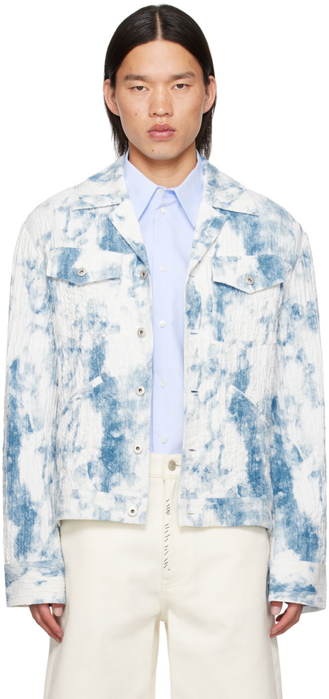 Jakna Feng Chen Wang Feng Chen Wang Printed Jacket Plava | FUS17JK23