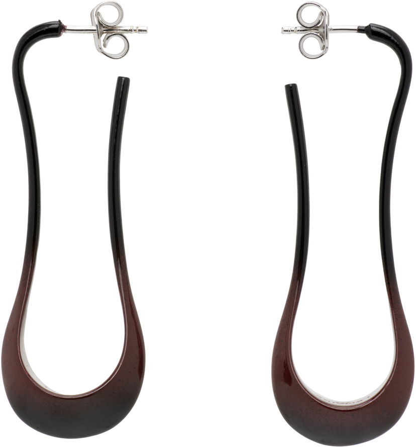 Naušnice LEMAIRE Lemaire Short Drop Earrings Tamnocrvena | AC251 LO0114