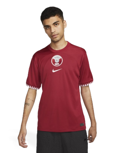 Dres Nike Qatar 2022/23 Stadium Home Men's Dri-FIT Football Shirt Tamnocrvena | DN0702-647