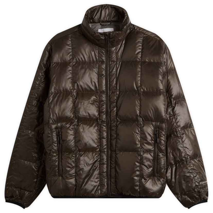 Pernata jakna thisisneverthat PERTEX Light Down Jacket Smeđa | TN253OOWHS10-BLK
