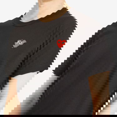 Majica kratkih rukava Comme des Garçons Play Basic Logo Tee Crna | AX-T108-051-1, 5