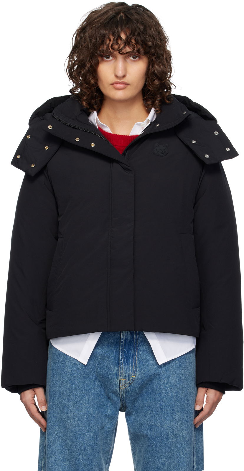 Pernata jakna MAISON KITSUNÉ Maison Kitsuné Puffer Down Jacket Crna | NW02202WQ4031