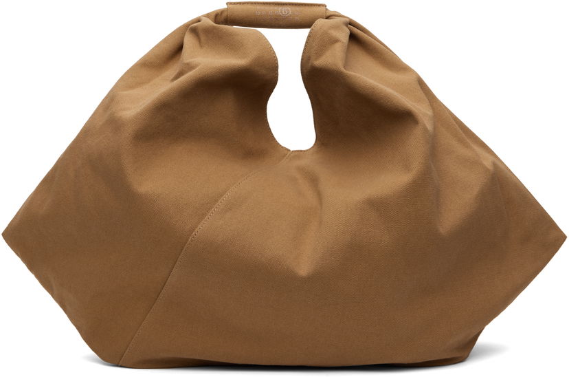 Tote bag Maison Margiela MM6 Maison Margiela Triangle Tote Bag Smeđa | SB5WC0019 P7254