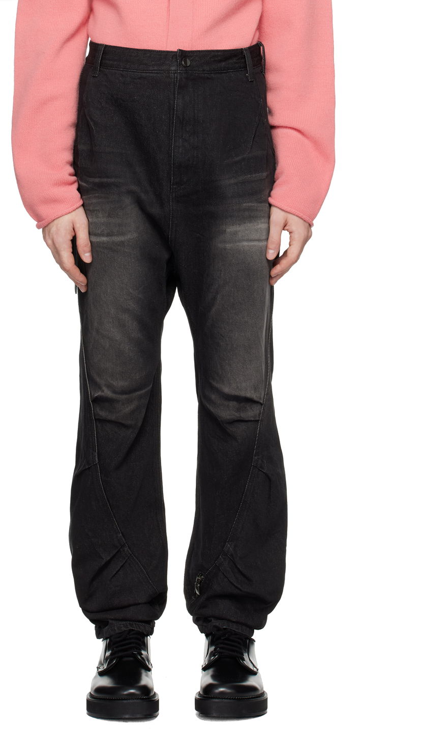 Hlače ADER ERROR Faded Black Denim Jeans Crna | BN01FWJE0108BK