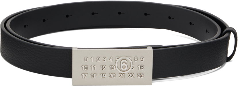 Pojasevi Maison Margiela MM6 Maison Margiela Numeric Leather Belt Crna | SA6TP0010 P8326