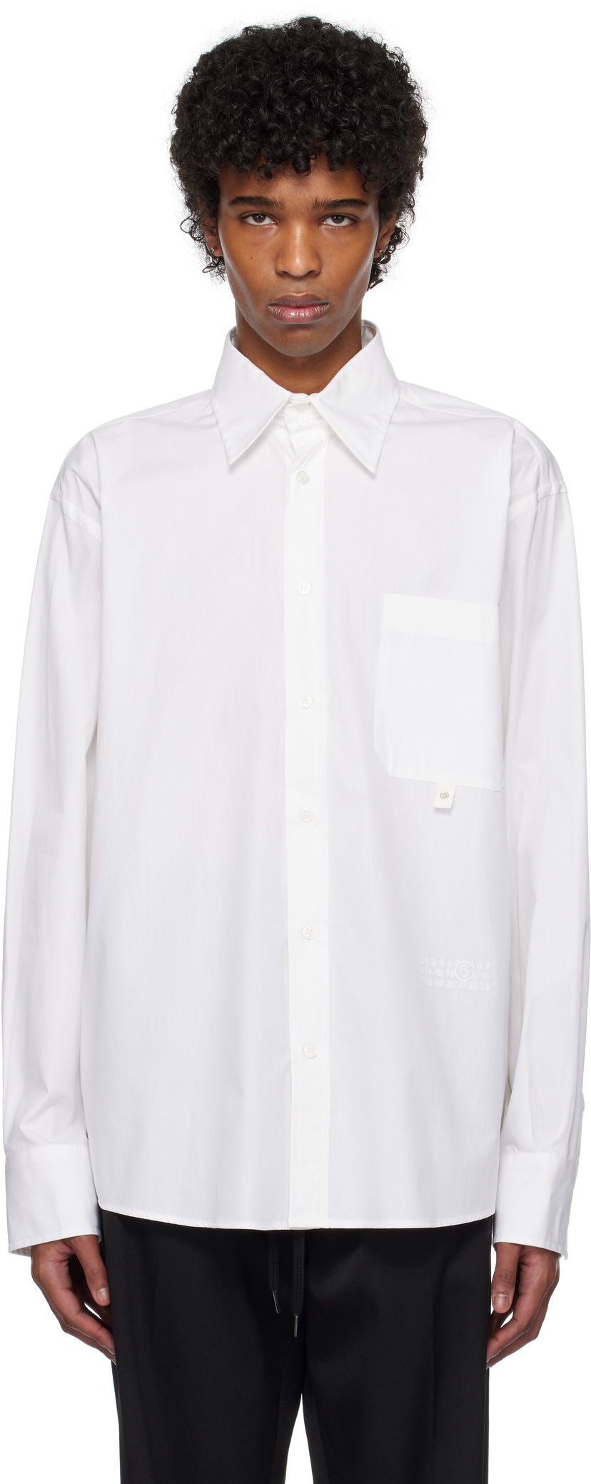 Košulja Maison Margiela MM6 Maison Margiela Long-Sleeved Shirt Bijela | SH0DT0020 M35152