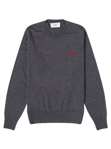 Džemper AMI Small A Heart Crewneck Siva | HKS111-KN0025-055