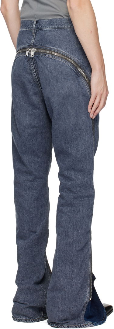 Jeans Rick Owens DRKSHDW Concordians Bolan Banana Zipped Denim Jeans Plava | DU02E7363 DGY, 2