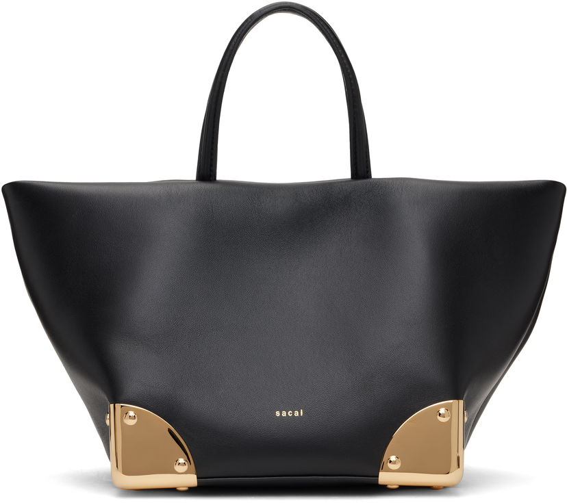 Tote bag sacai Corner Metal Small Tote Bag Crna | S129-01