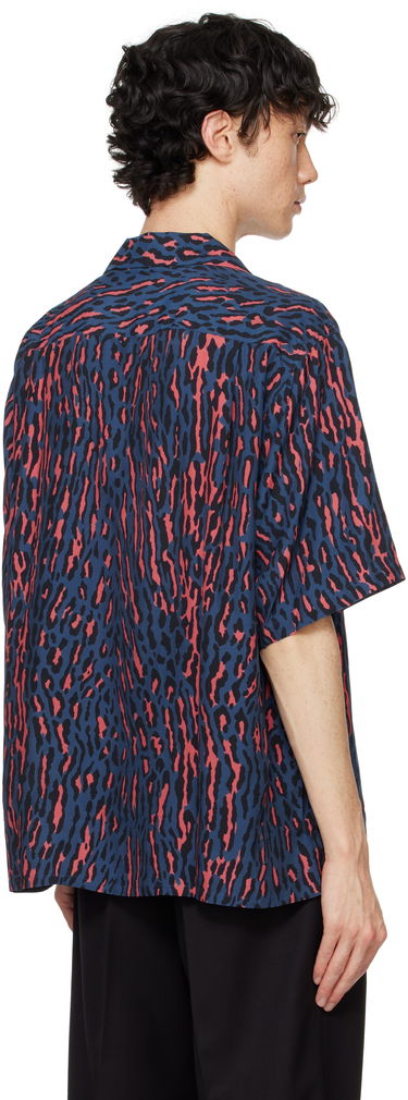 Košulja WACKO MARIA WACKO MARIA Leopard Print Short Sleeve Shirt Plava | 24FWE-WMS-HI01, 2