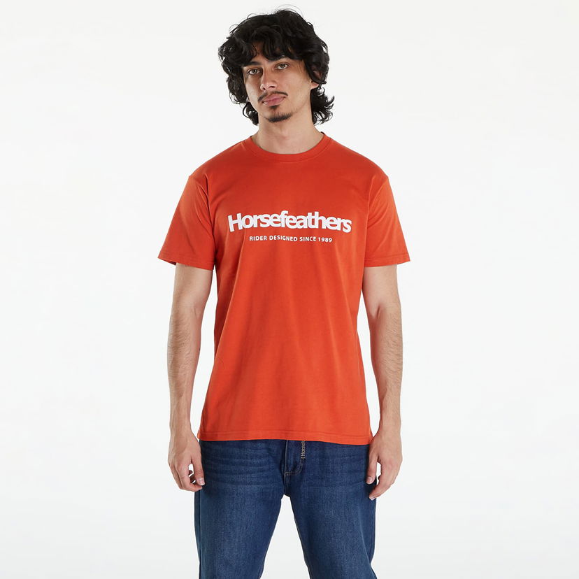 Majica kratkih rukava Horsefeathers Quarter T-Shirt Orange Rust Narančasta | SM1178U