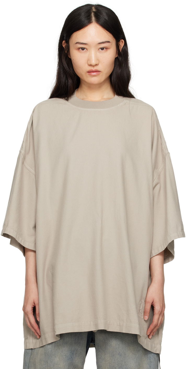 Majica kratkih rukava Rick Owens Porterville Tommy T-shirt Bež | DS02D2203 CFL