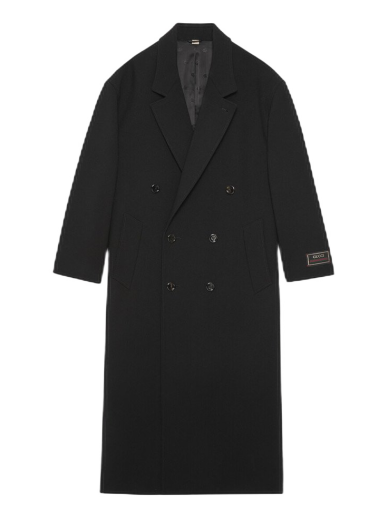 Kaputi Gucci Double Breasted Wool Coat Crna | 723612 ZHW10 1000