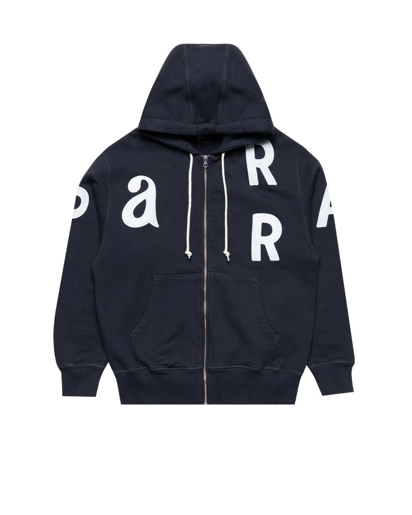 Dukserice By Parra Parra Word Salad Zip Hoodie Tamnoplava | 54131