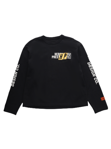 Majica kratkih rukava HERON PRESTON Real Estate Long-Sleeve Tee Crna | HMAB028F22JER0021001