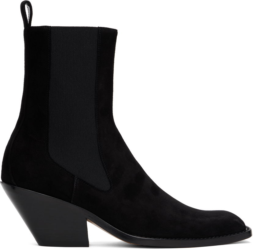 Tenisice i cipele Khaite KHAITE Austin Suede Ankle Boots Crna | F1092-849