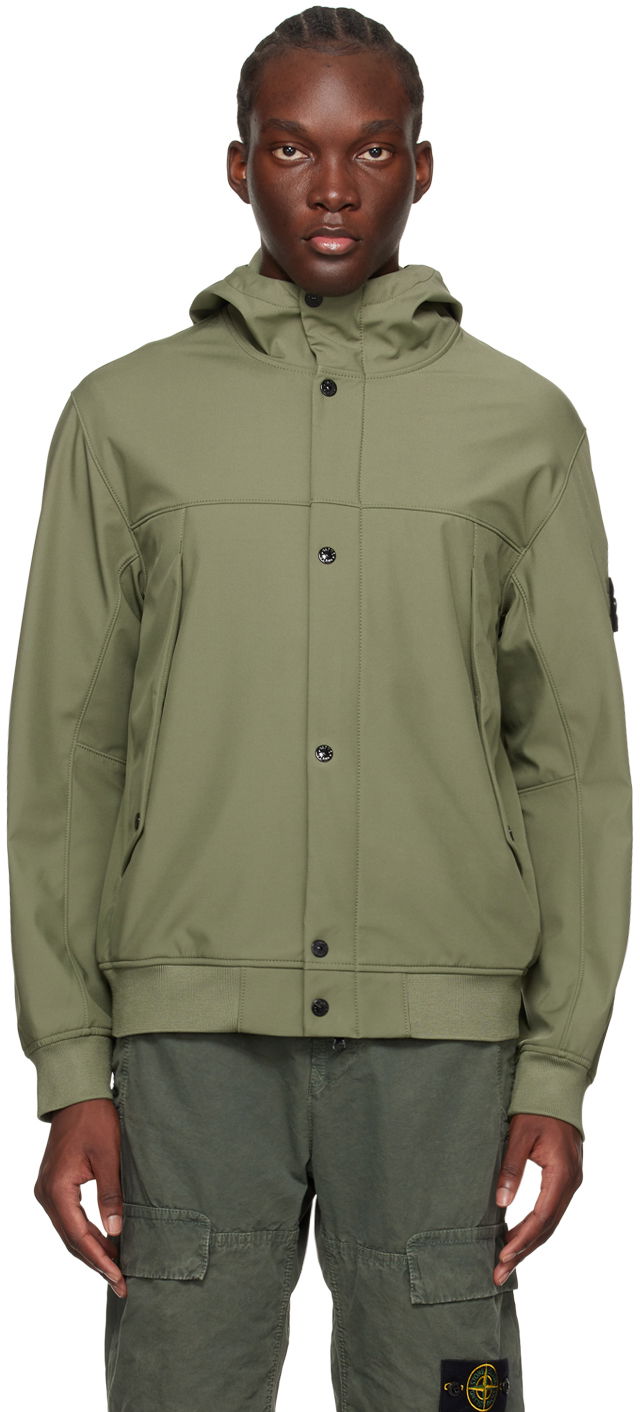 Jakna Stone Island Patch Jacket "Khaki" Zelena | 801540227