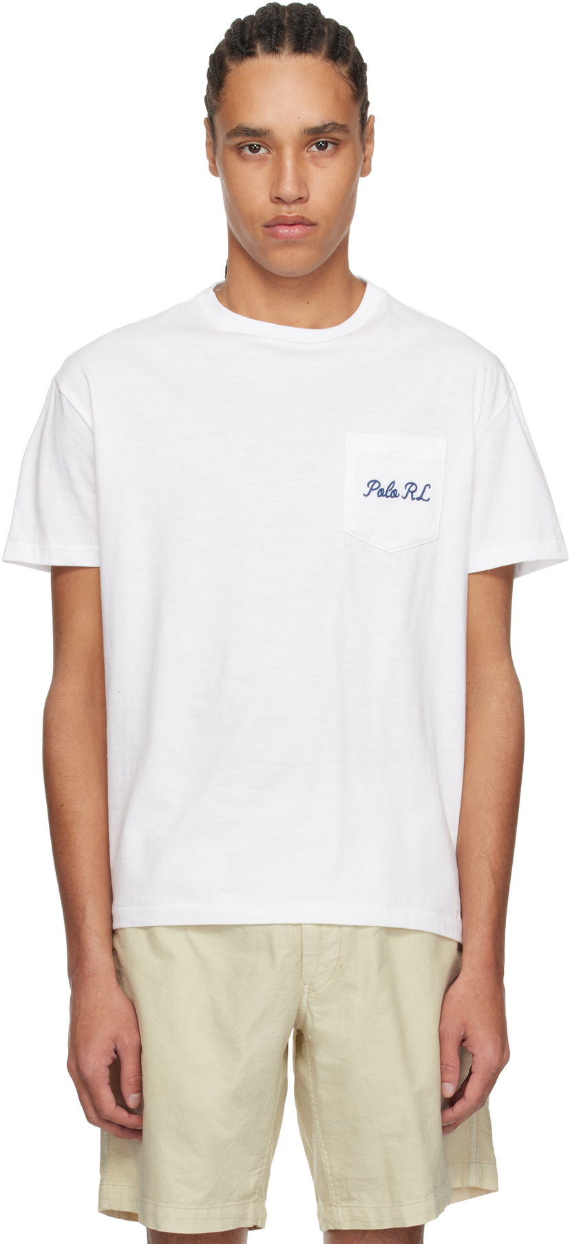 Majica kratkih rukava Polo by Ralph Lauren Polo Ralph Lauren Classic Fit Pocket Jersey T-Shirt Bijela | 710963816001
