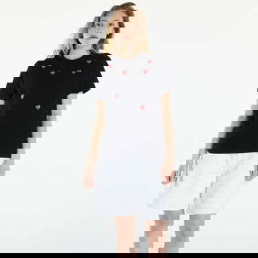 Majica kratkih rukava Comme des Garçons PLAY Short Sleeve Logo Print T-Shirt UNISEX Black Crna | AXT338 black, 6