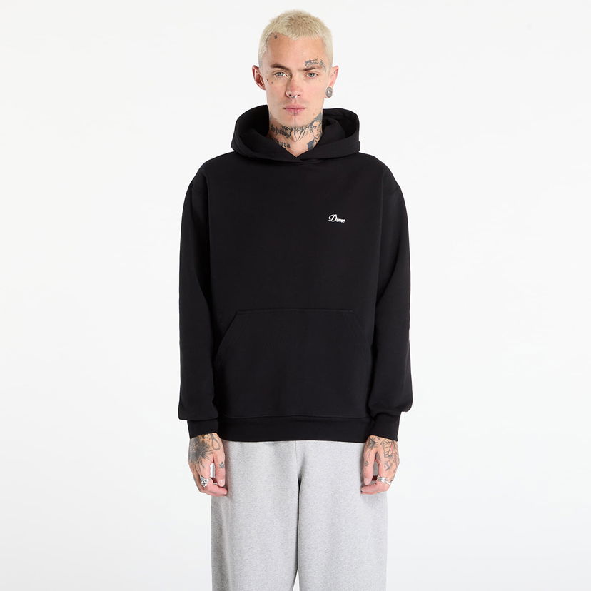 Dukserice Dime Dime Cursive Small Logo Hoodie Crna | DIMEFA2540BLK