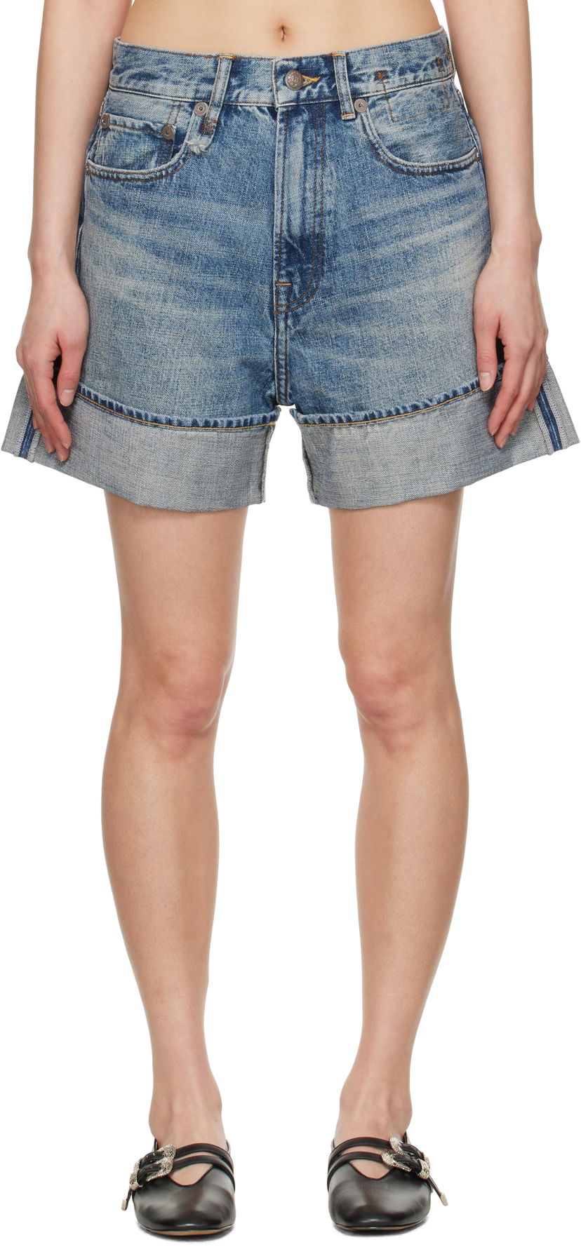 Kratke hlače R13 R13 Nina Denim Shorts Plava | R13WD110-D213A