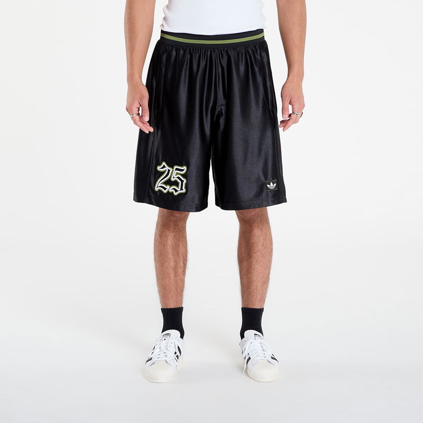 Kratke hlače adidas Originals Number Graphic Shorts Crna | JY2769