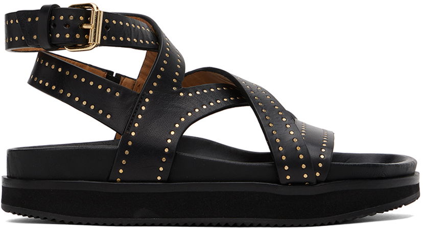 Dodaci ISABEL MARANT Isabel Marant Neryse Studded Platform Sandals Crna | 23PSD0012FA-A1B15S