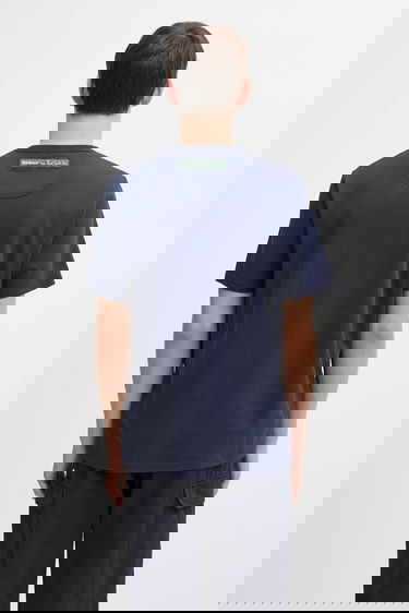 Majica kratkih rukava Barbour Printed Wax Can T-shirt Barbour x Paul Smith Tamnoplava | MTS1526NY91, 2