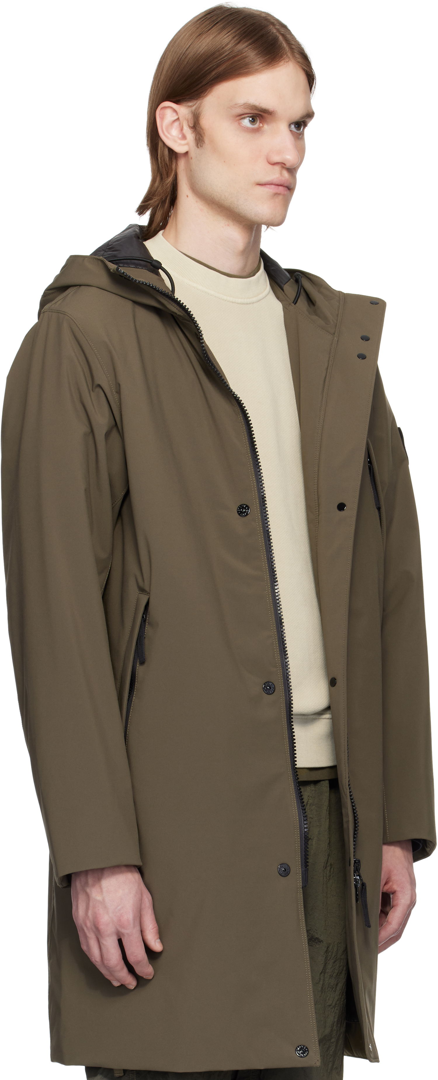 Kabanica Stone Island Stone Island Soft Shell-R E.Dye Technology Coat Zelena | K1S15 7100001 S0A27, 1