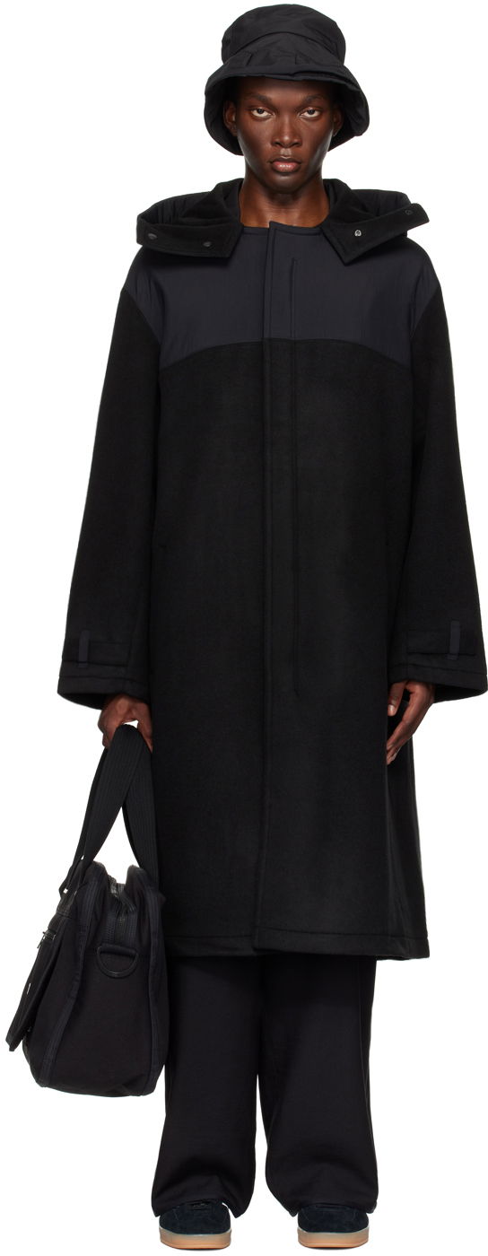 Kaputi Y-3 Black Paneled Coat Crna | IW7500