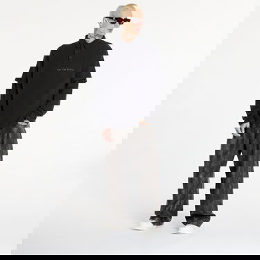 Polo majica MISBHV Waffle-Knit Layered Polo Longsleeve Crna | 251M153, 4