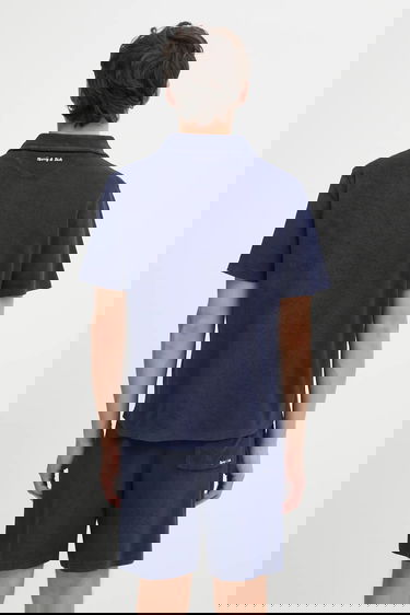 Polo majica Sporty & Rich Eden Script Terry Polo Shirt Tamnoplava | TO03260673BL106, 2