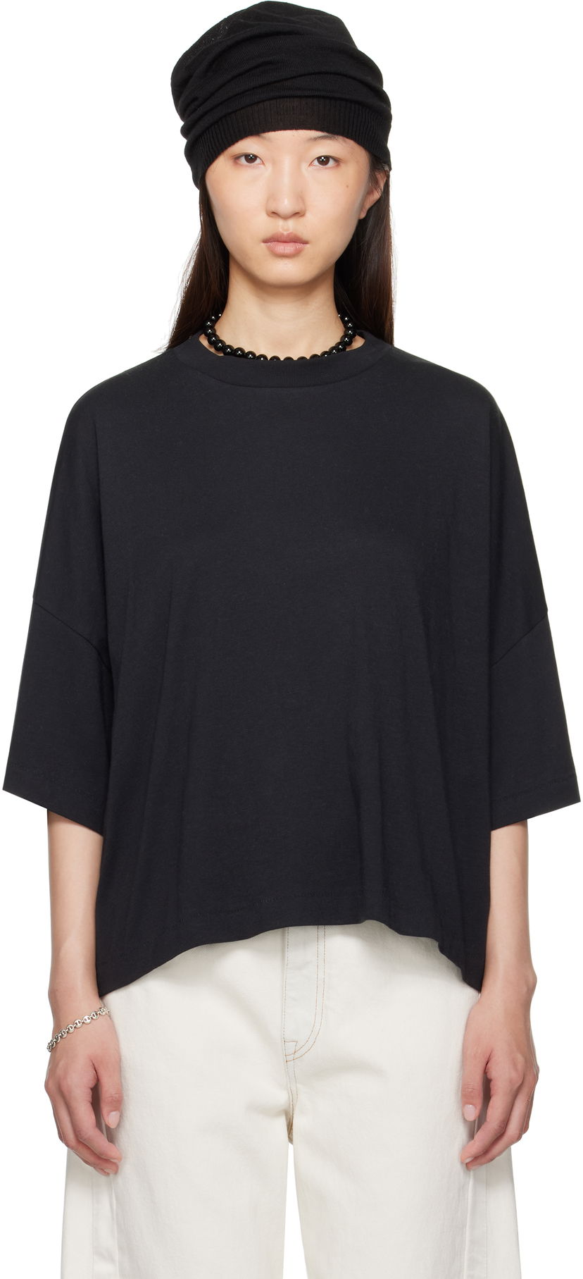 Majica kratkih rukava Fear of God Fear of God ESSENTIALS Boxy T-Shirt Crna | 125SP255890FW