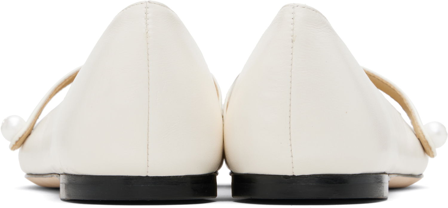 Tenisice i cipele Jimmy Choo Jimmy Choo Elisa Ballerina Flats Bijela | ELISA FLAT, 1