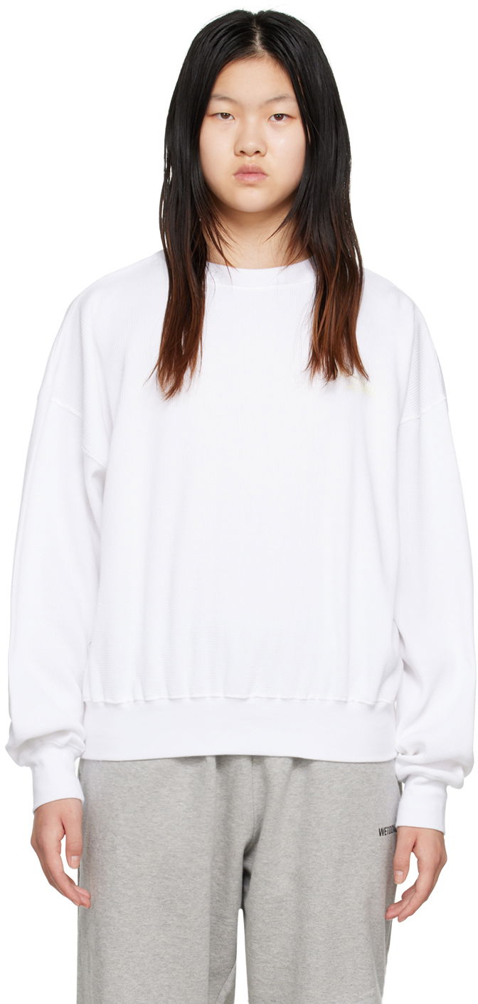 Džemper We11done Crewneck Sweatshirt Bijela | WD-TS3-22-798-U-WH