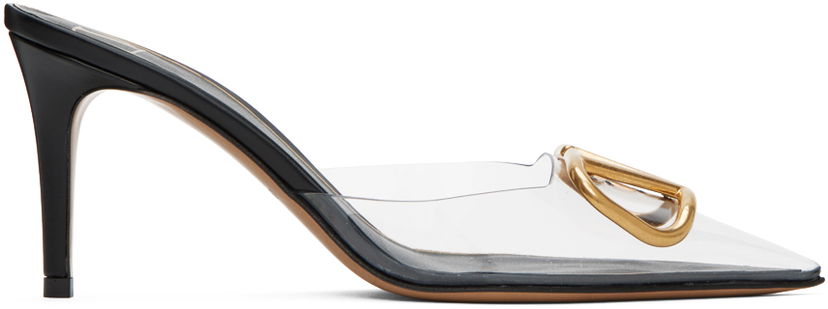 Tenisice i cipele Valentino Valentino Garavani VLogo PVC and Leather Mules Crna | 2W2S0FQ2QJG