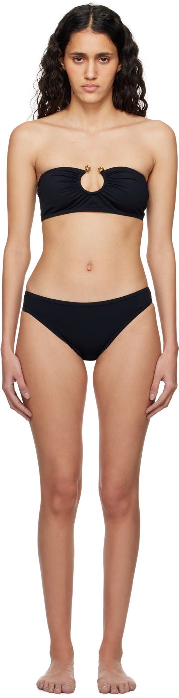 Kupaći kostimi Bottega Veneta Knot Ring Bikini Crna | 772837 V2RN0