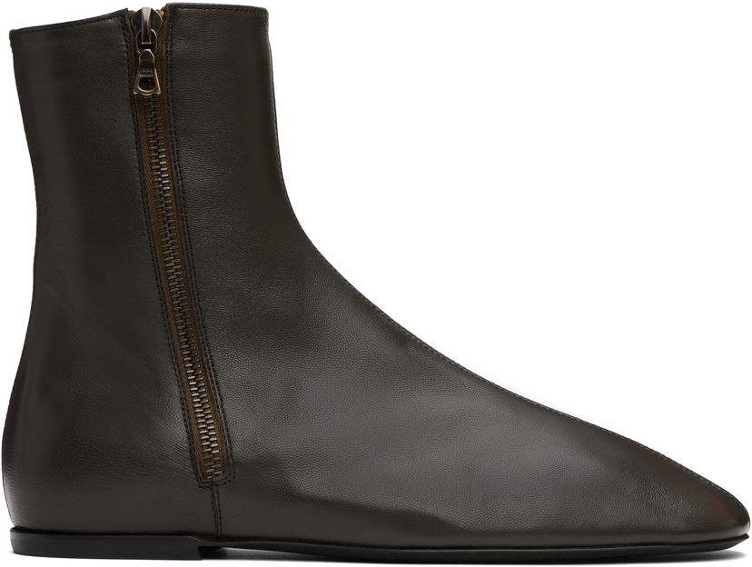 Odjeća Dries Van Noten Dries Van Noten Leather Sock Boots Zelena | MS251-1318