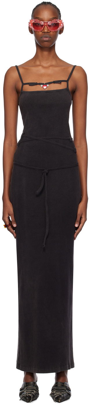 Haljina Ottolinger Ottolinger Cutout Maxi Dress Crna | 407901