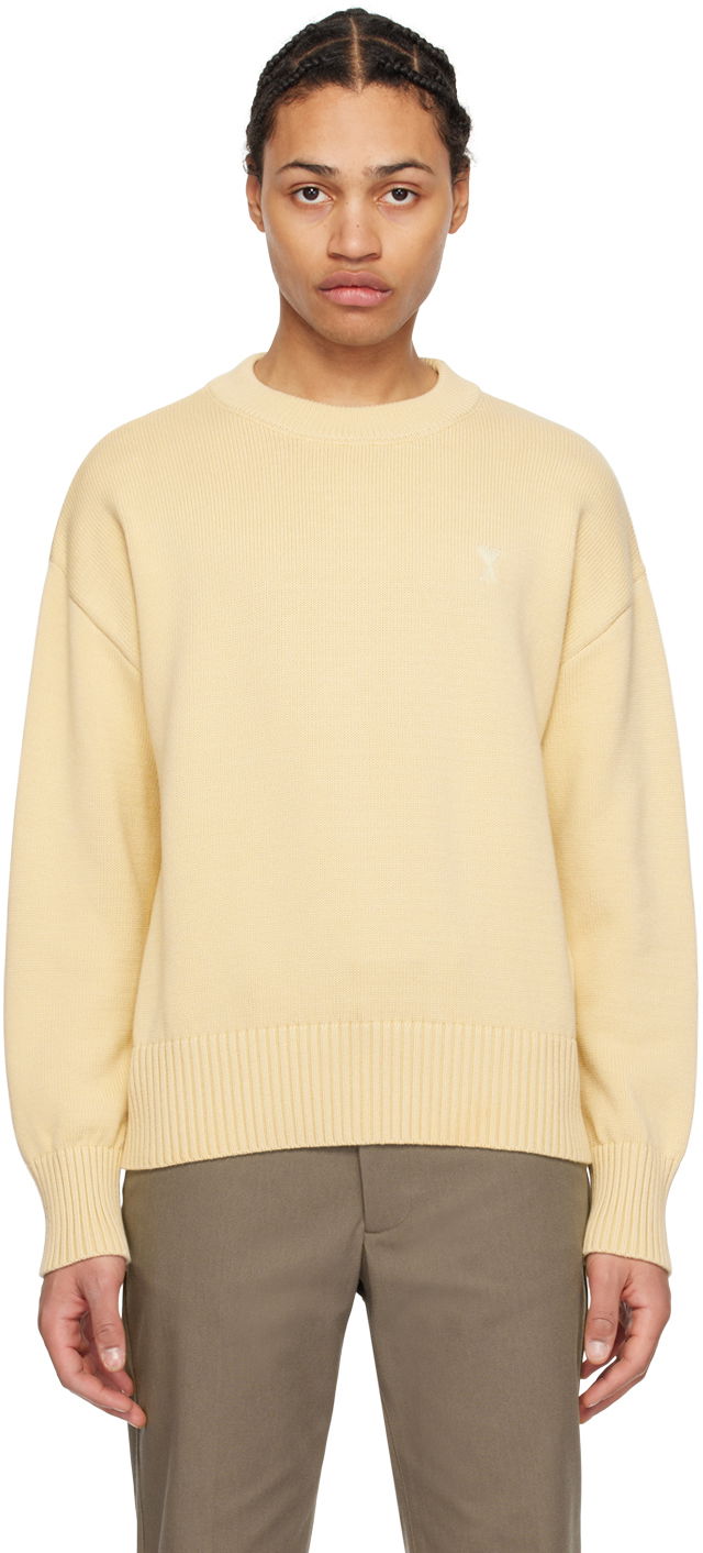 Džemper AMI Paris de Cœur Sweater Bež | UKS028.016