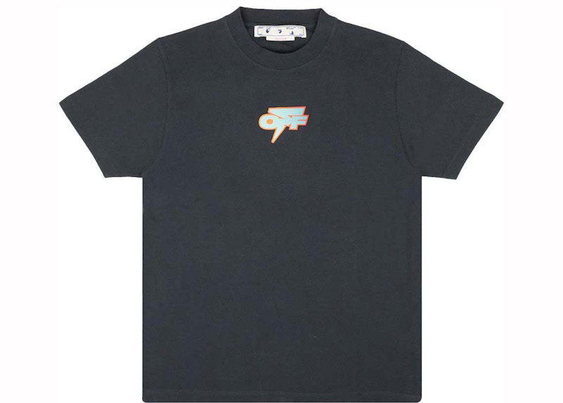 Majica kratkih rukava Off-White Degrade Thund Slim S/S Tee Plava | OMAA027F22JER0074641