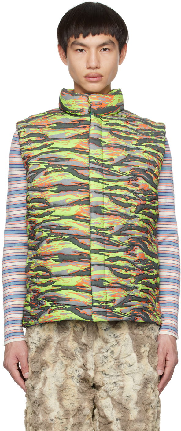 Prsluk ERL Camo Down Vest Zelena | ERL06J007