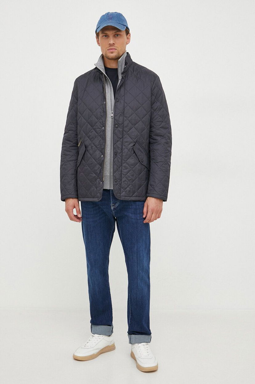 Pernata jakna Barbour Quilted Jacket Crna | MQU0007