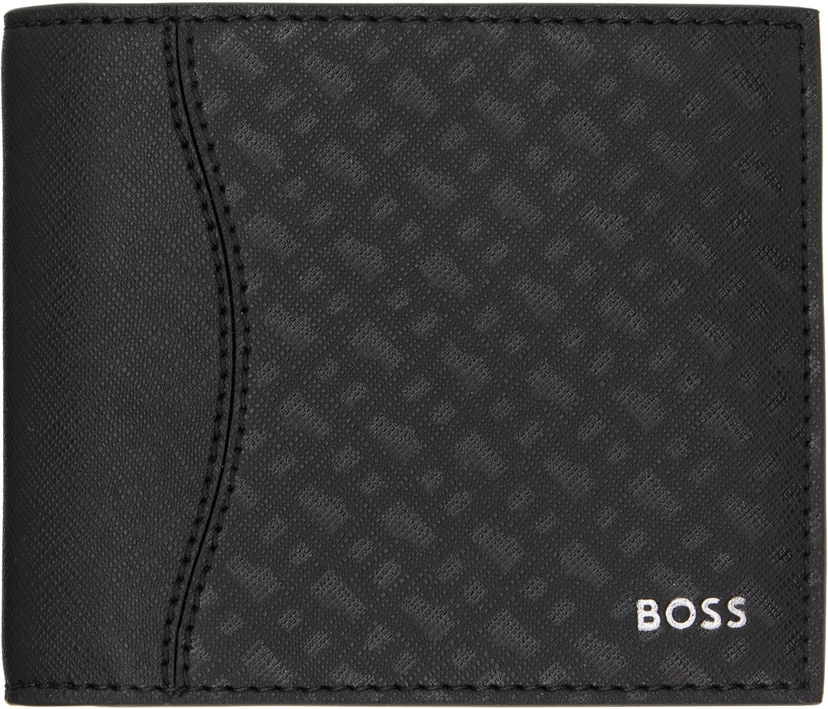Novčanik BOSS BOSS Saffiano Leather Wallet Crna | 50542379