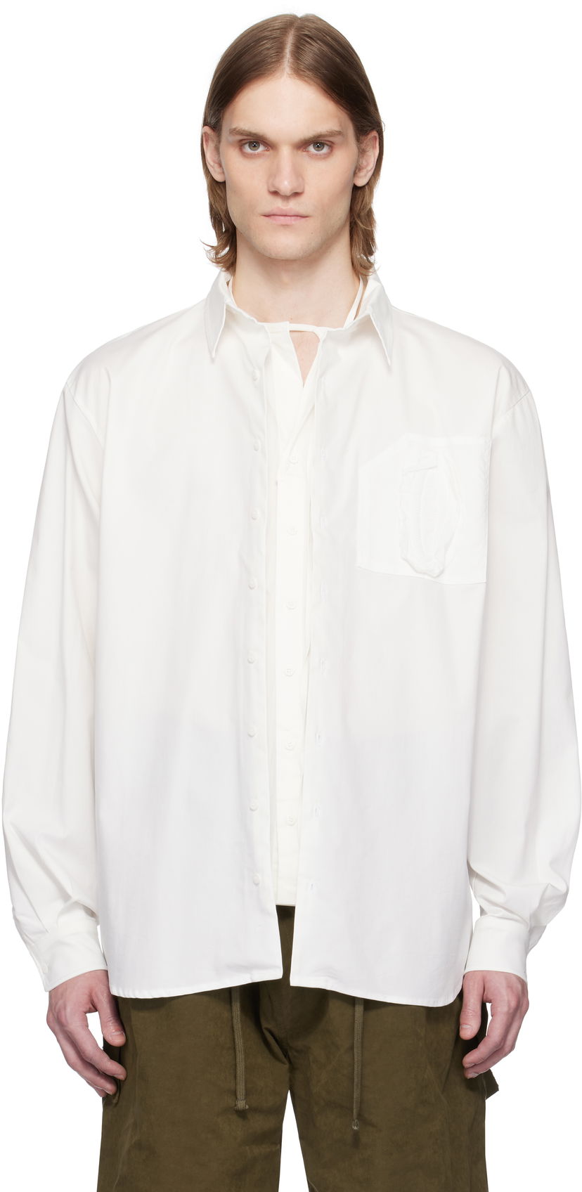 Košulja Ottolinger Ottolinger Oversized Shirt Bijela | 111-400311-01